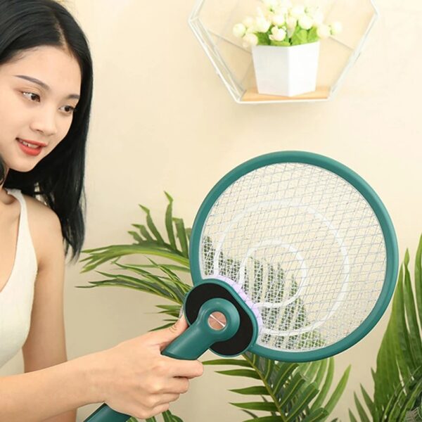 Handheld Home Electric Fly Mosquito Swatter Racket Garden Pests Anti Trap Lamp - Image 8
