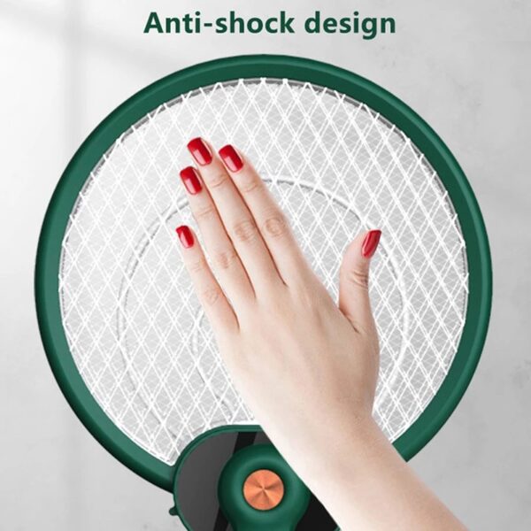 Handheld Home Electric Fly Mosquito Swatter Racket Garden Pests Anti Trap Lamp - Image 4