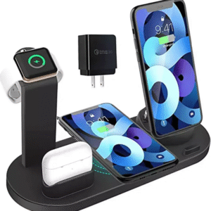 30W Dock Universal Charge 4 6 in 1 Fast Charger Stand Charging Wireless Charger 3in1 Station for Mobiles & Watch Phone